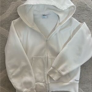TNA Kids White Zip-Up Hoodie